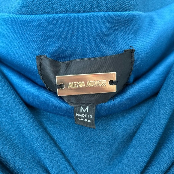 Blue Alexa Admor Midi Dress with Cowl Neckline - Picture 3 of 3